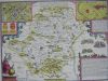 Reproduction Print of Antique Map ~ Hertfordshire 1611 - The Nostalgia Store - Whole Map 450mm x 360mm