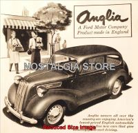 1940 Ford Anglia Advert - Retro Car Ads - The Nostalgia Store