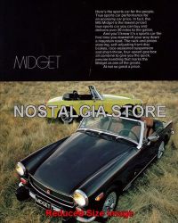 1974 MG-Midget Advert - Retro Car Ads - The Nostalgia Store