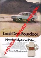 Vauxhall Viva 1968 - 2 (colour) advert  - Retro Car Ad Poster Image - The Nostalgia Store