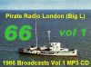 Pirate Radio London Big L 1966 Vol 1 MP3 CD - Offshore Broadcasts - The Nostalgia Store