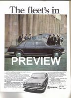 Retro Car Ad Posters - Austin 3 Litre 1968 colour ad - The Nostalgia Store